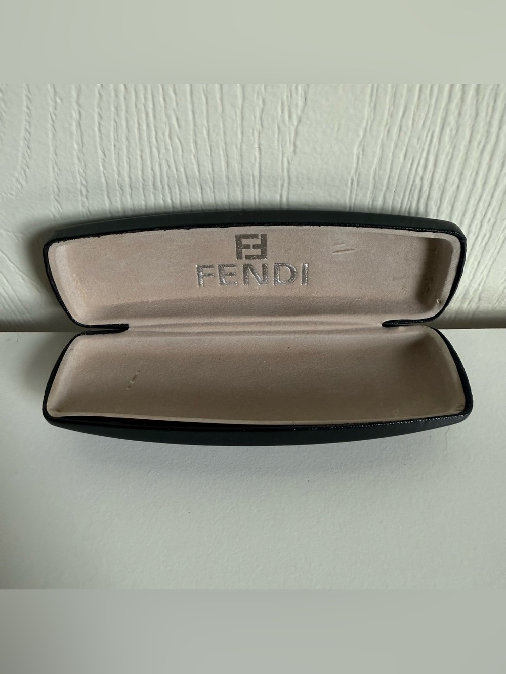 Fendi Black Leather Glasses Sunglasses Case